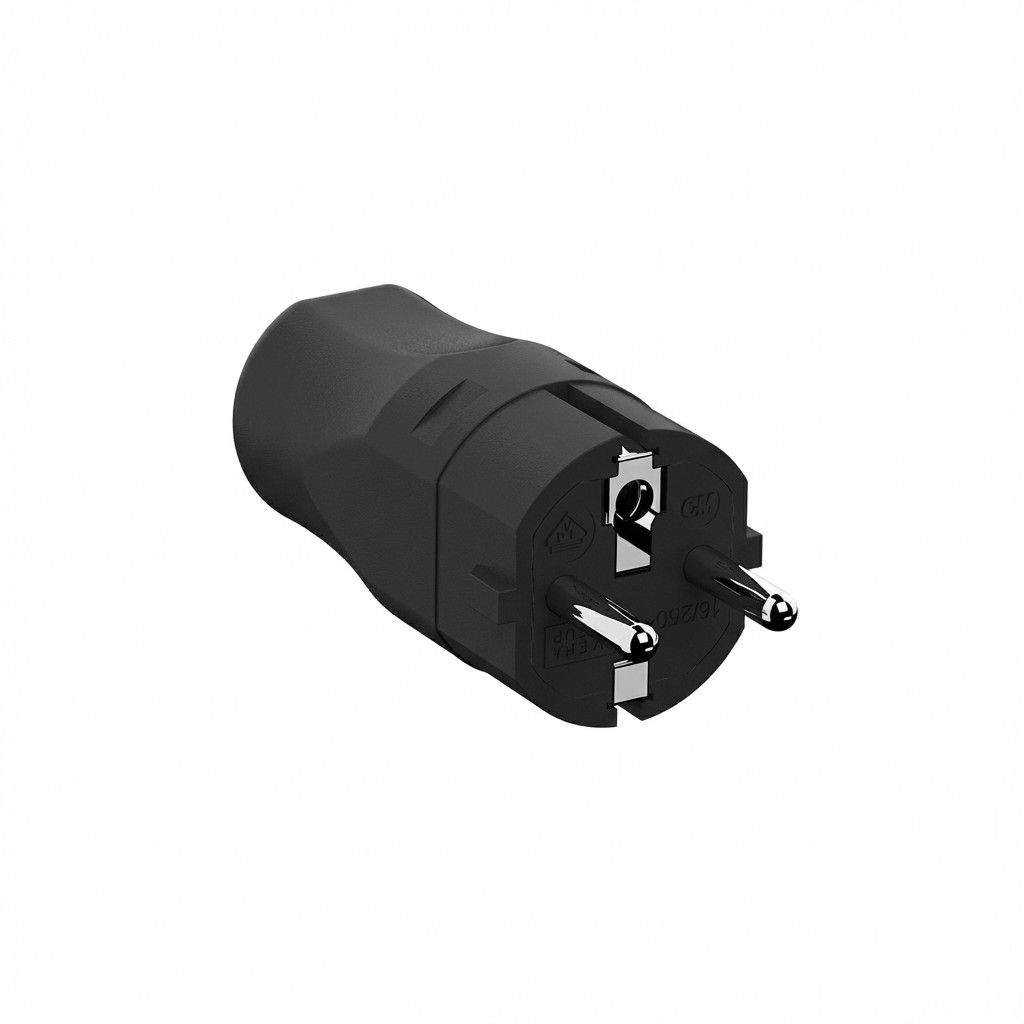 Montage stecker BACHMANN crna za Zuleitung H03VV-F3G0,75-1,0-1,5mm-0