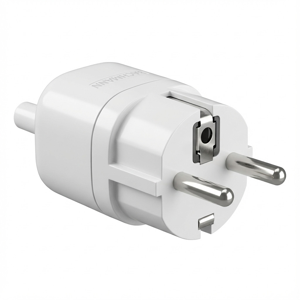 Utičnica BACHMANN Schutzkontaktstecker centralna bijela bruchfest montierbar-0