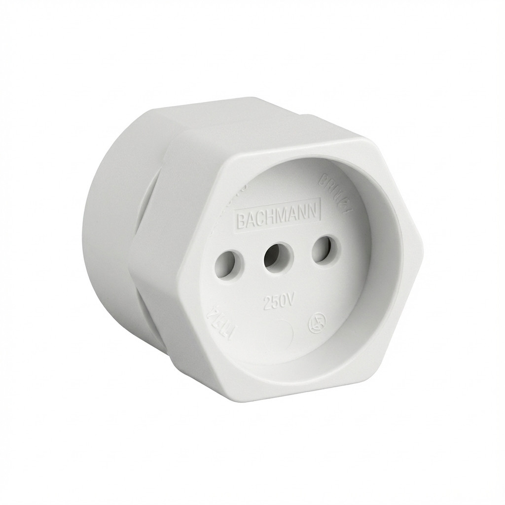 Kabel BACHMANN Euroflachkupplung 2,5A/250VAC bijela boja