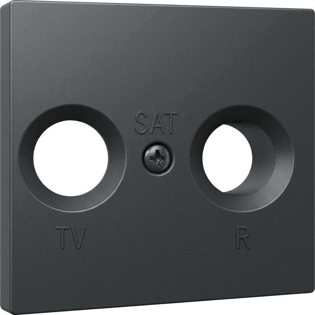 Abdeckung GIRA 086928 Antennensteckdose System 55 anthrazit-0