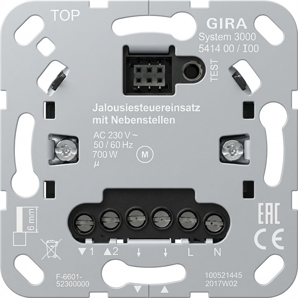 Upravljačka jedinica GIRA 541400 S3000 Jal.steuereins. + Nebenst.eing. Einsatz