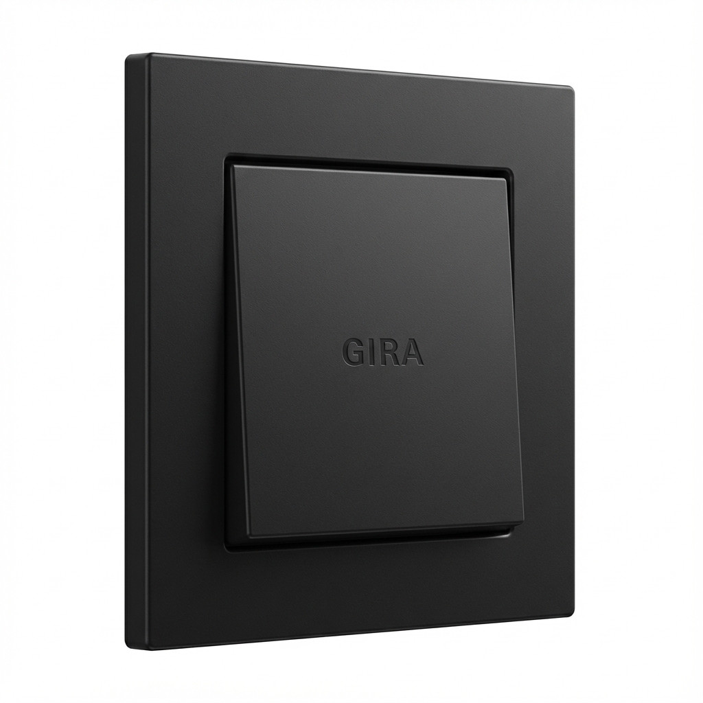 Prekidač GIRA 3296005 Wippe System 55 crna boja