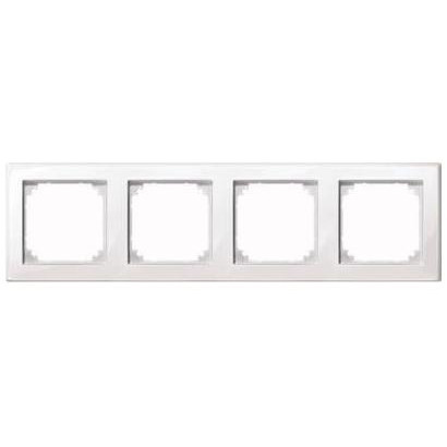 Okvir za utičnice MERTEN 4-fach bijeli 29.4 x 8.1 cm-0