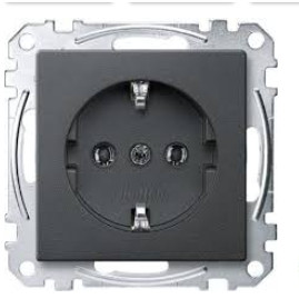 Utičnica MERTEN MEG2301-0414 SCHUKO-Steckdose anthrazit System M