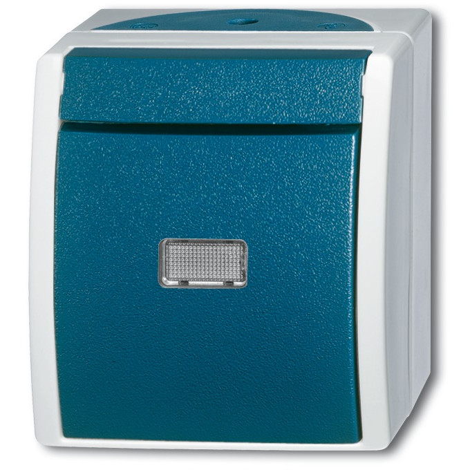 Prekidač BUSCH JAEGER BJ 2621WGL-53 (ocean, IP44, s osvjetljenjem)