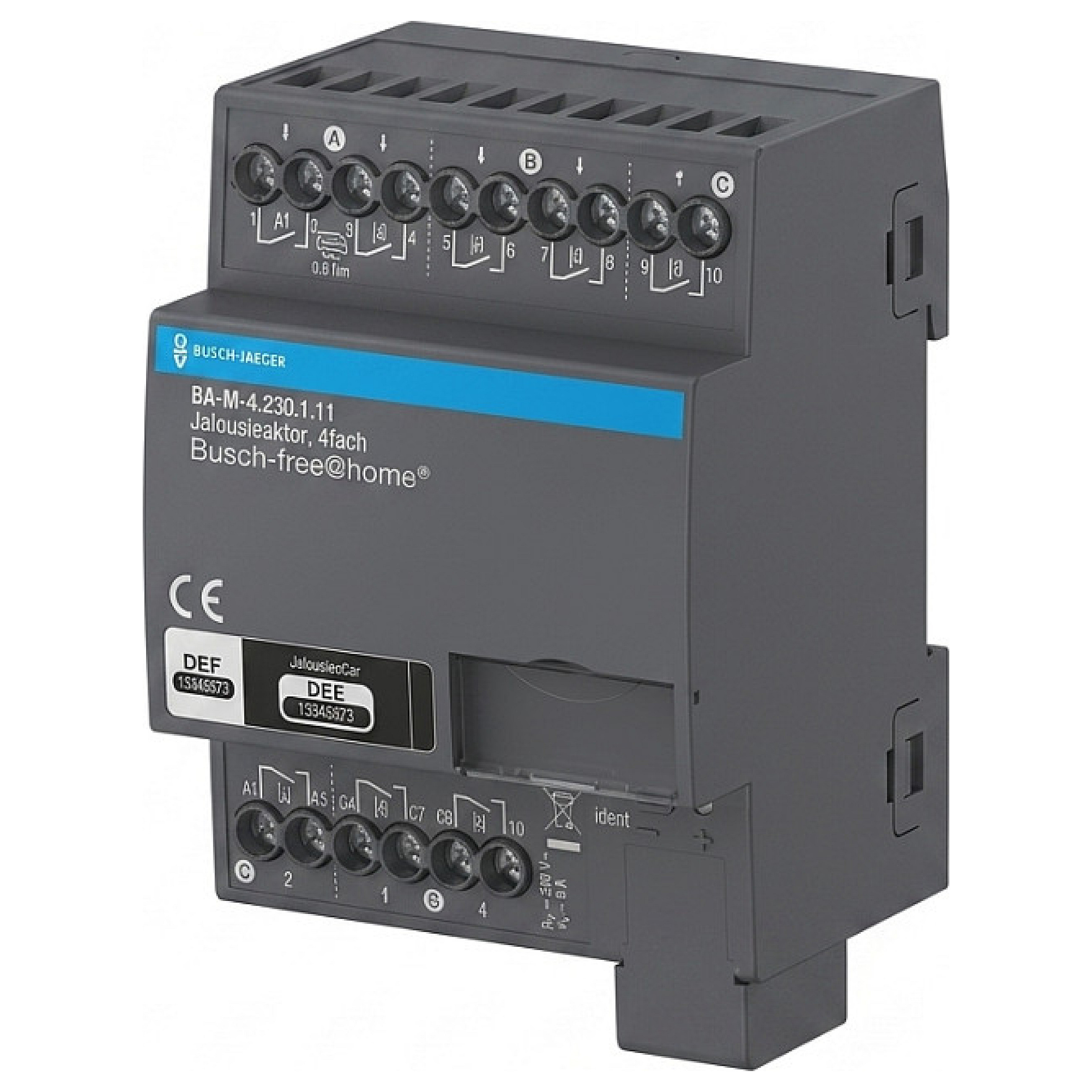 Jalousieaktor BUSCH-JAEGER BJ BA-M-4.230.1.11 4fach 230 V
