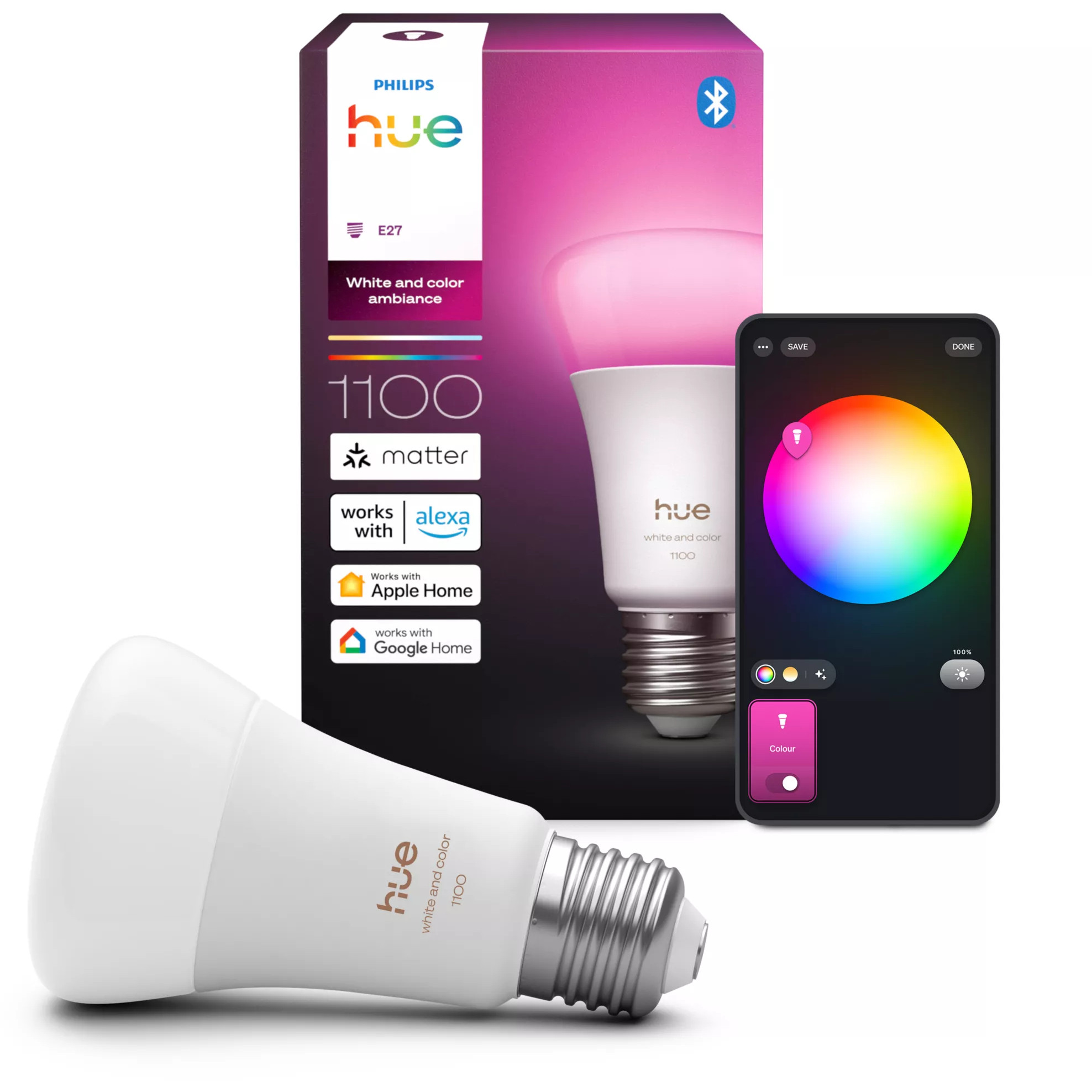 Lampa PHILIPS Hue WACA E27 1er Pack 75W-2