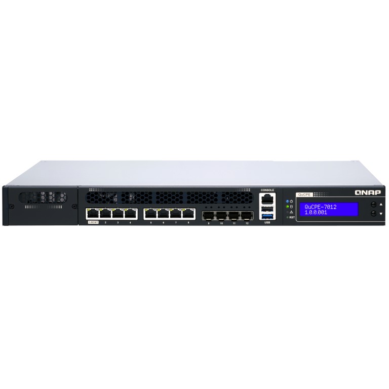 Mrežni uređaj QNAP QuCPE-7012-D2146NT-32G (Intel Xeon D-2146NT, 8x2.5GbE RJ45 portova, 4x10GbE SFP+ portova)