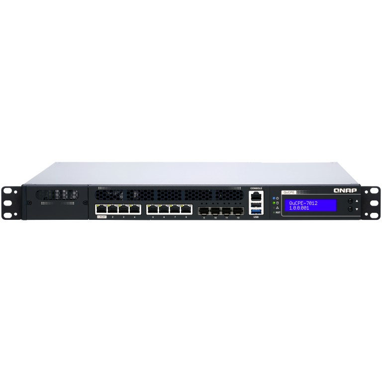 Mrežni uređaj QNAP QuCPE-7012-D2146NT-32G (Intel Xeon D-2146NT, 8x2.5GbE RJ45 portova, 4x10GbE SFP+ portova)-1
