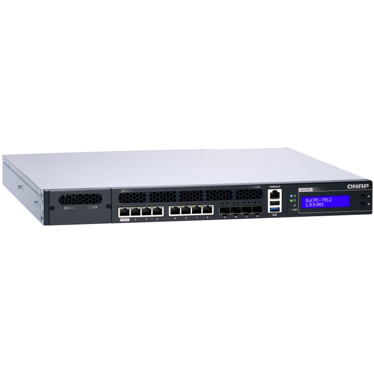 Mrežni uređaj QNAP QuCPE-7012-D2146NT-32G (Intel Xeon D-2146NT, 8x2.5GbE RJ45 portova, 4x10GbE SFP+ portova)-7