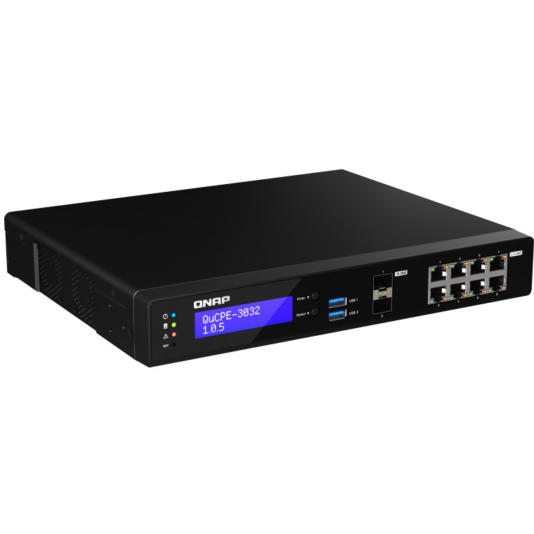 Mrežni uređaj QNAP QuCPE-3032-C3558R 8G (Intel Atom C3558R, 8x2.5GbE RJ45, 2x10GbE SFP+, 2xM.2 2280 NVMe)-2