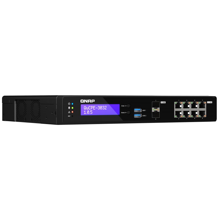 Mrežni uređaj QNAP QuCPE-3032-C3558R 8G (Intel Atom C3558R, 8x2.5GbE RJ45, 2x10GbE SFP+, 2xM.2 2280 NVMe)-3