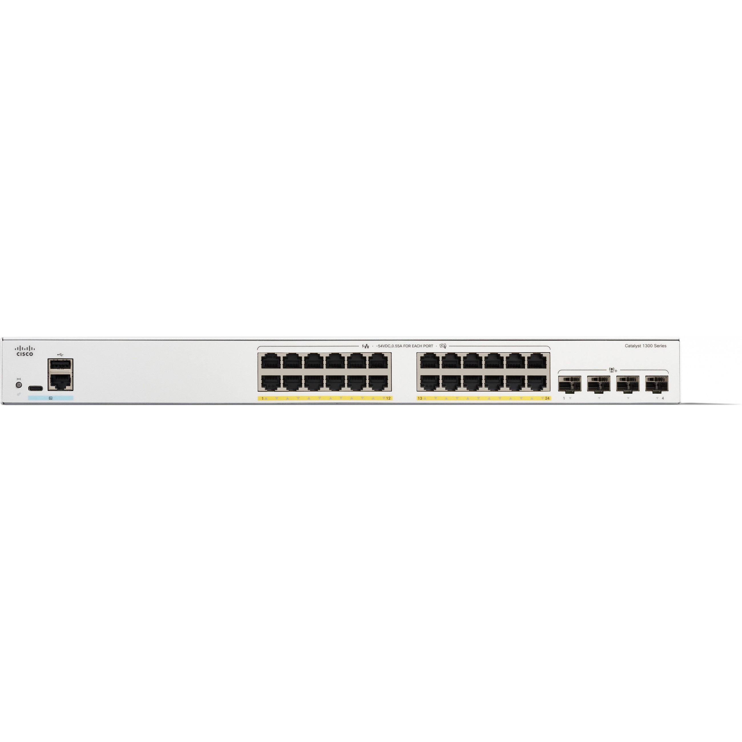 Preklopnik Cisco Catalyst 1300-24FP-4X PoE+ SFP+ M RM-1