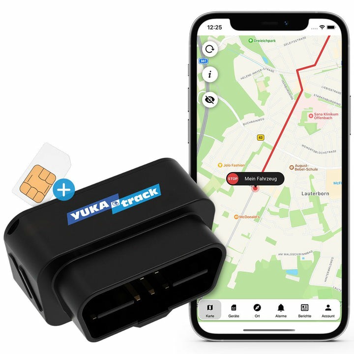 GPS TRACKER YUKAtrack AIO OBD2 Car Tracker with SIM + Data Flat-0