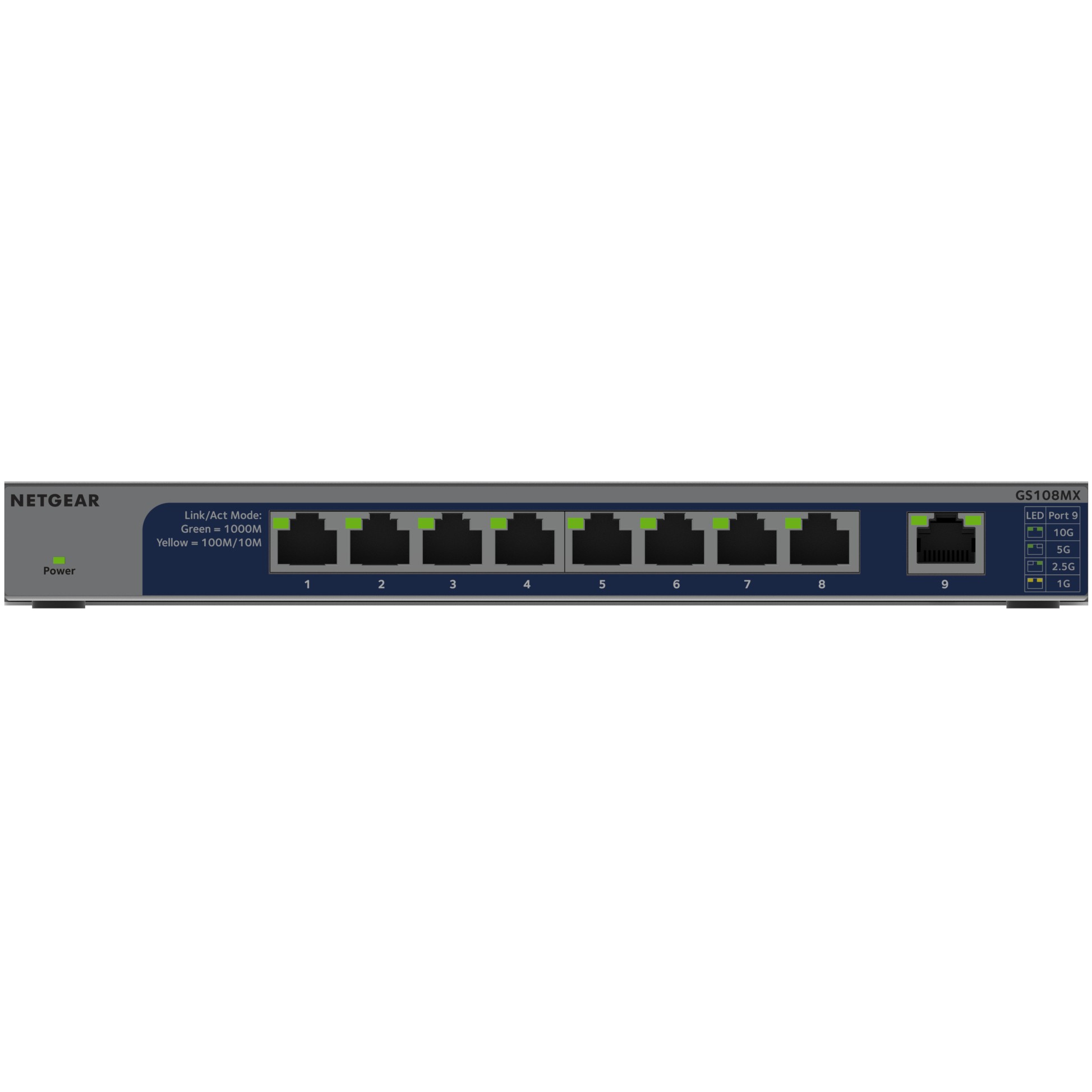Switch NETGEAR GS108MX unmanaged 8x GE