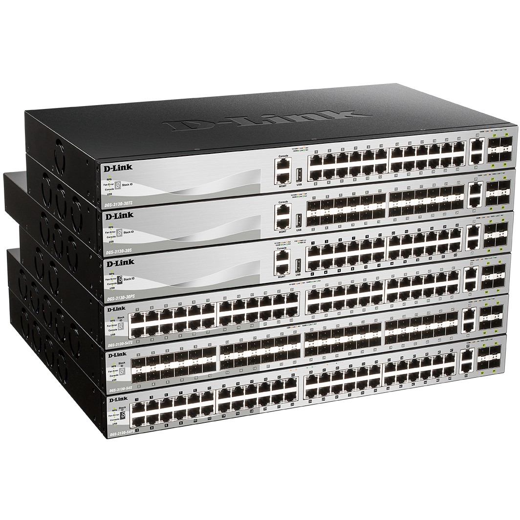 Switch D-LINK DGS-3130-30PS/E 30-Port L2+ PoE Gigabit Stack