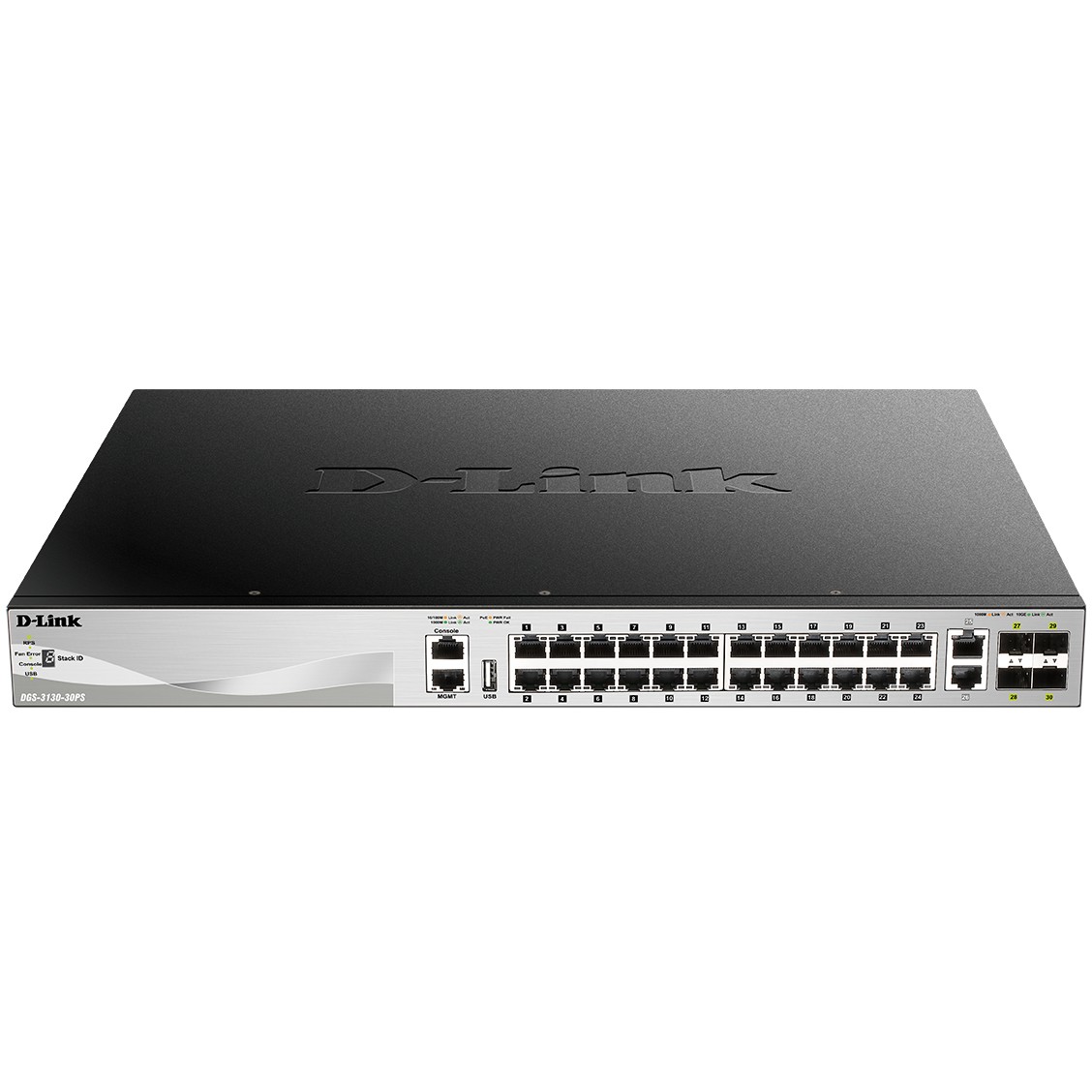Switch D-LINK DGS-3130-30PS/E 30-Port L2+ PoE Gigabit Stack-1