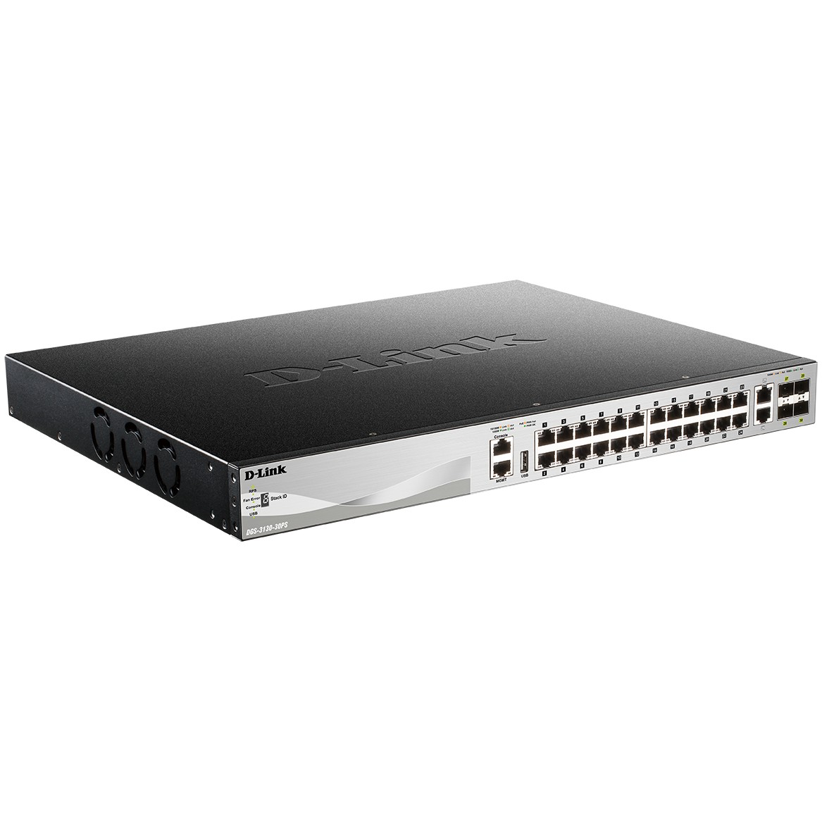 Switch D-LINK DGS-3130-30PS/E 30-Port L2+ PoE Gigabit Stack-2