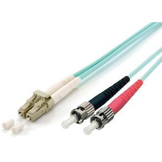 Kabel EQUIP LWL Patchkabel LC->ST 1.00m Multimode Duplex OM3 turq