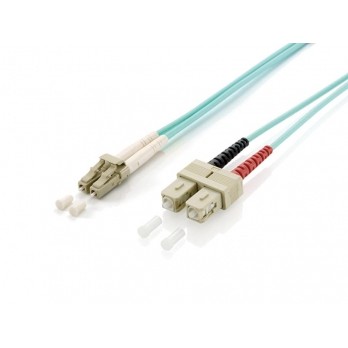 Kabel EQUIP LWL Patchkabel LC->SC 3.00m Multimode Duplex OM3 turq