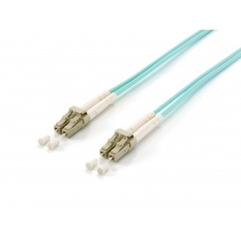 Kabel EQUIP LWL Patchkabel LC->LC 10.00m Multimode Duplex OM3 turq