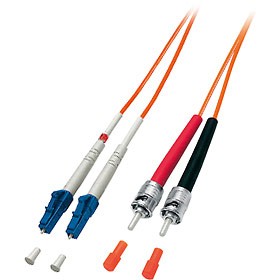 Kabel EQUIP LWL Patchkabel LC->ST 10.00m Multimode Duplex OM2
