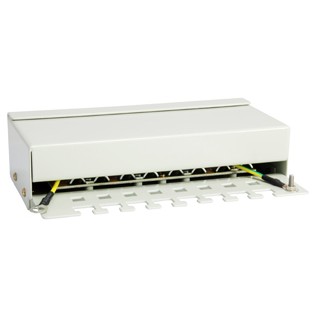 Patchpanel EQUIP 8x RJ45 Cat6 FTP Desktop ISO/IEC hellgrau-1