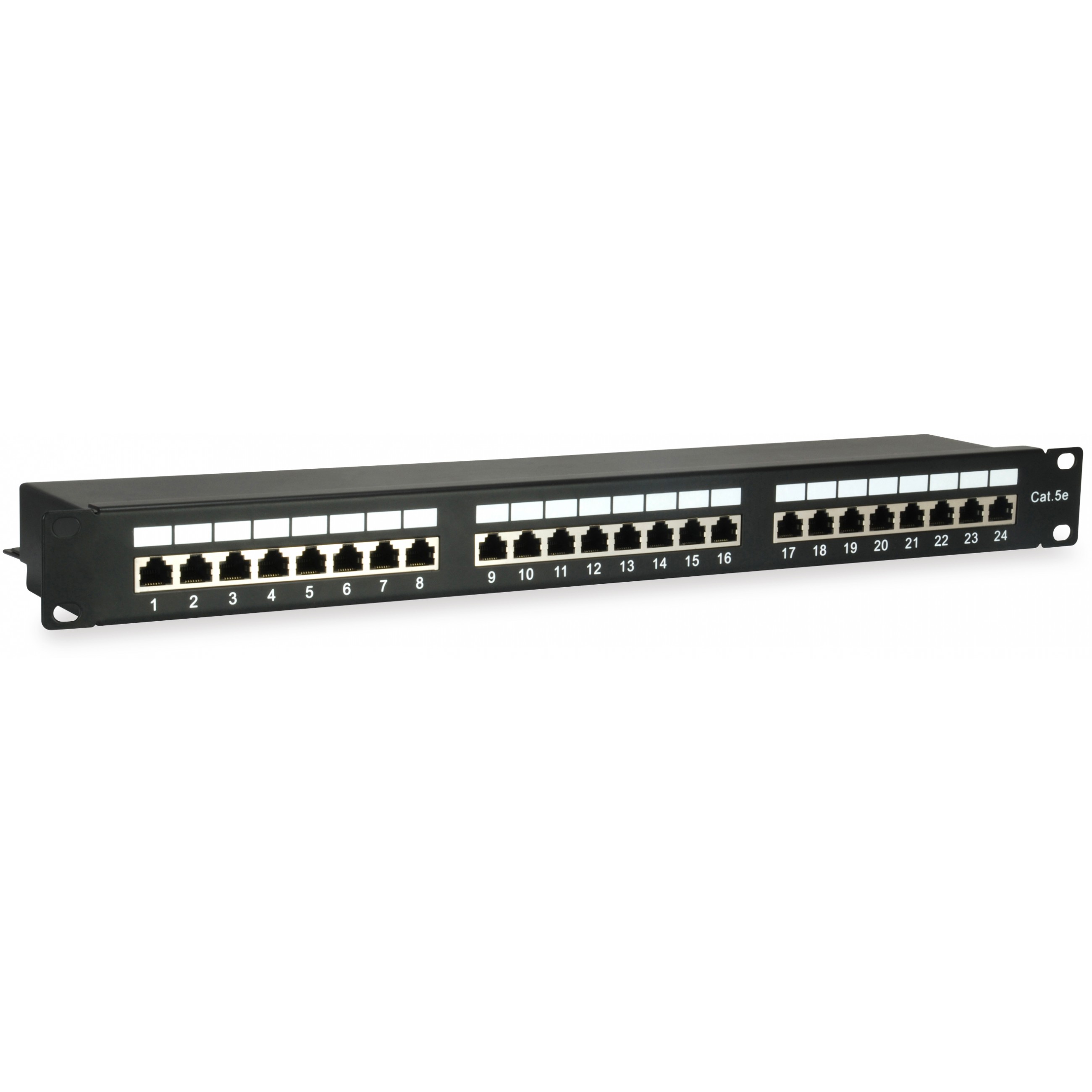 Patchpanel EQUIP 24x RJ45 Cat5e 19" FTP 1HE crna boja
