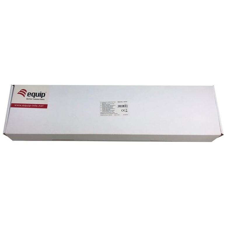 Patchpanel EQUIP 16x RJ45 Cat5e 19" FTP 1HE hellgrau-1