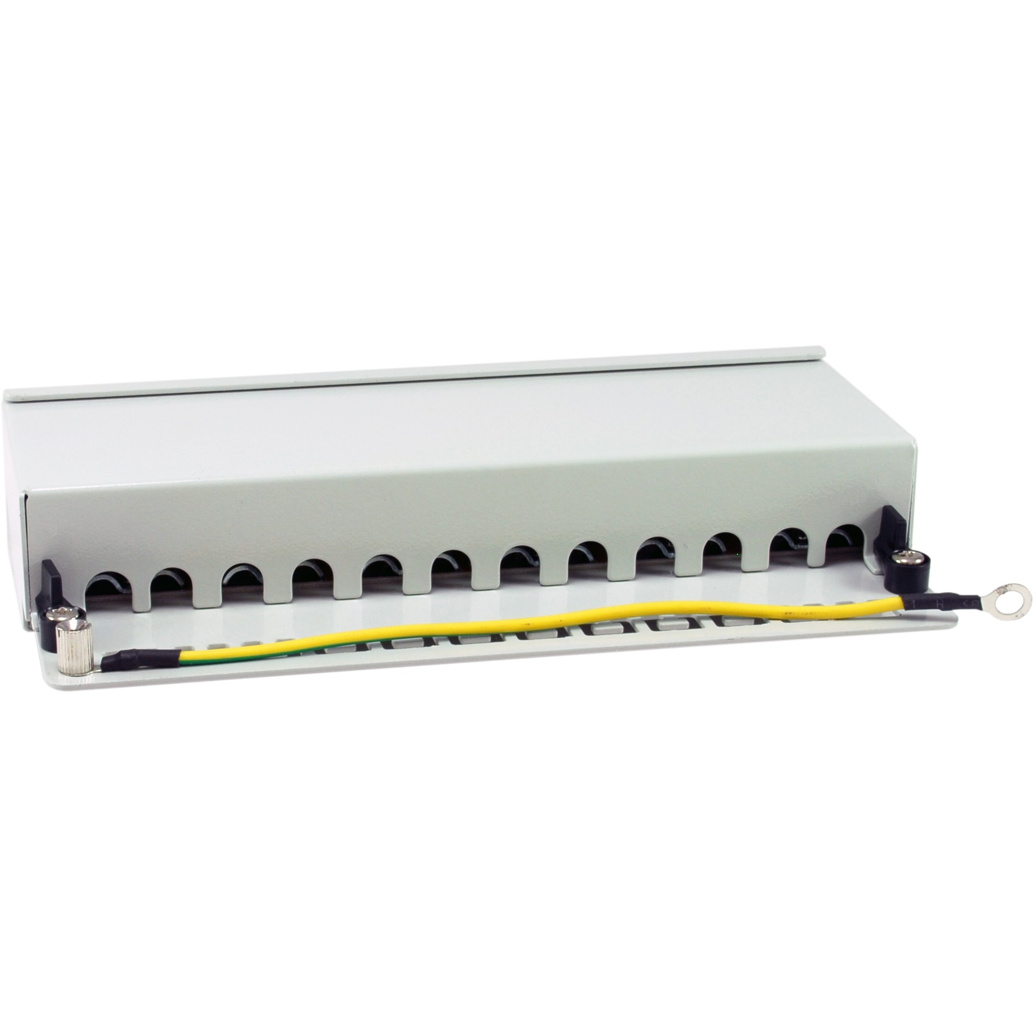 Patchpanel EQUIP 12x RJ45 Cat6A FTP 1HE Premium hellgrau-1