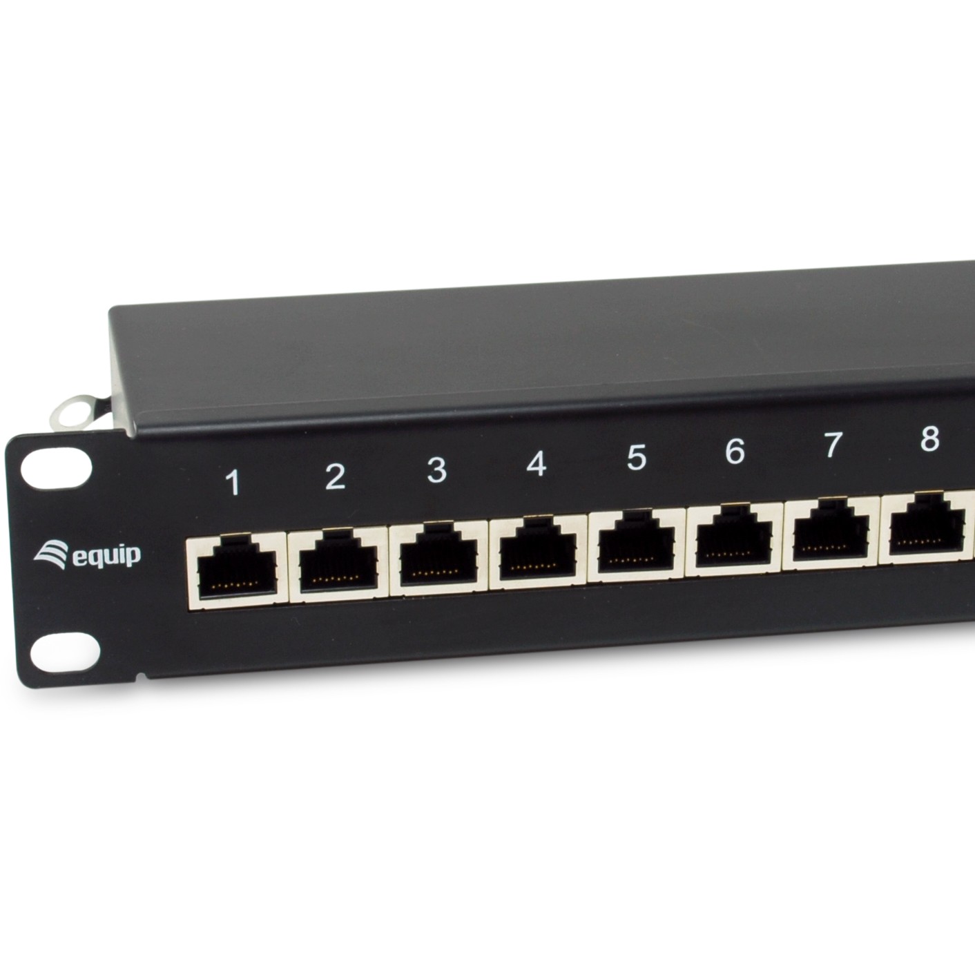 Patchpanel EQUIP 12x RJ45 Cat6A 10" FTP 1HE Premium crna boja-3