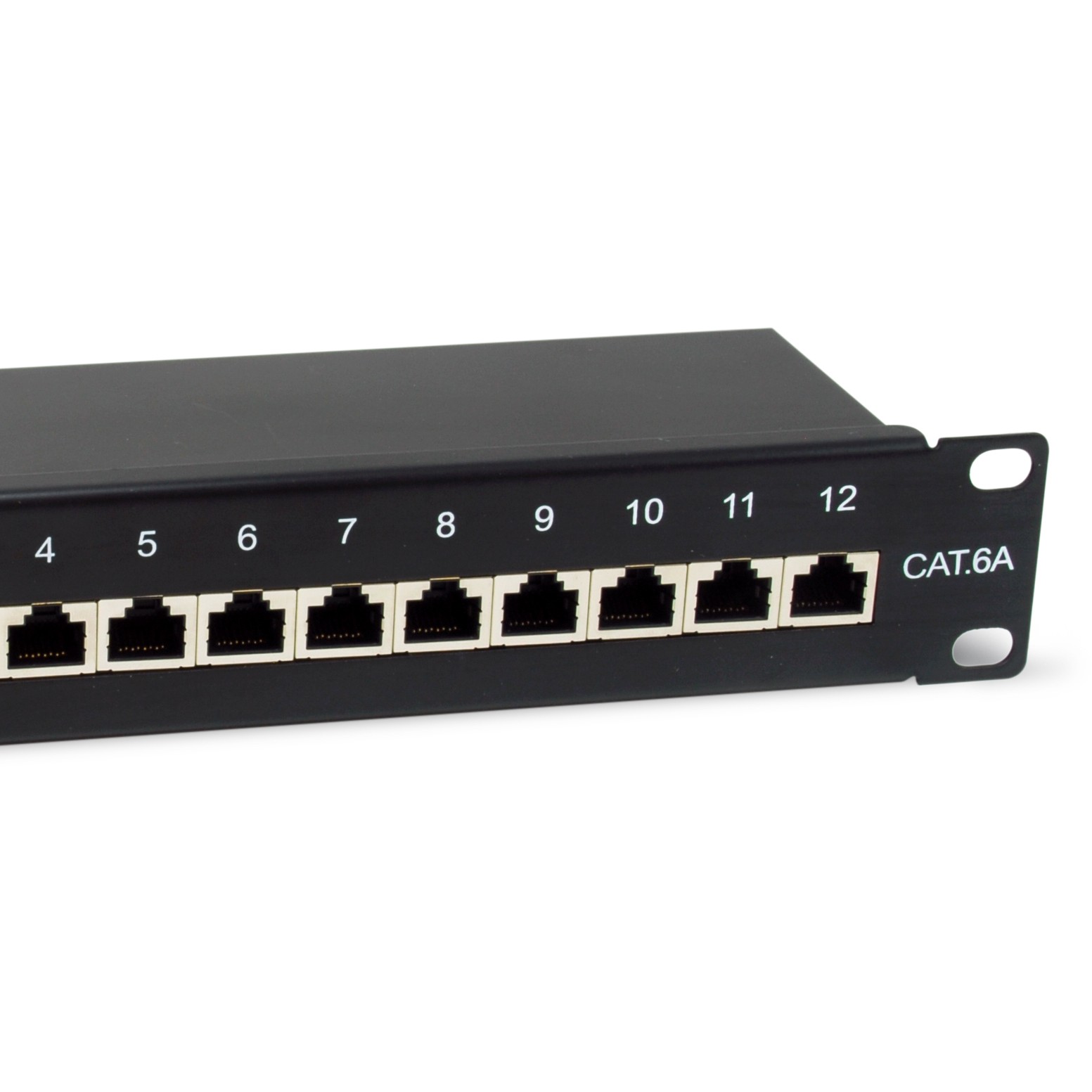 Patchpanel EQUIP 12x RJ45 Cat6A 10" FTP 1HE Premium crna boja-4