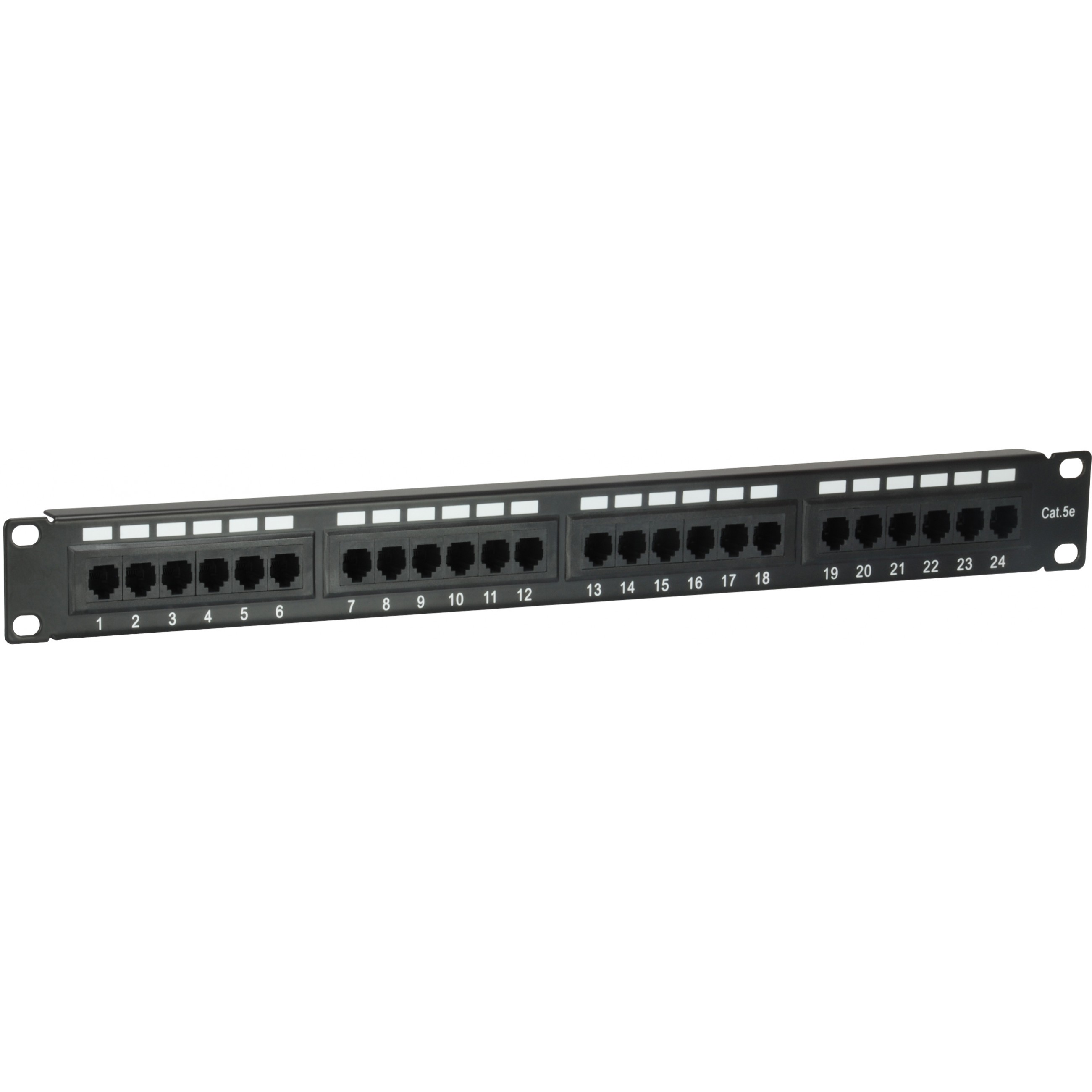 Patchpanel EQUIP 24x RJ45 Cat5e 19" UTP 1HE crna boja