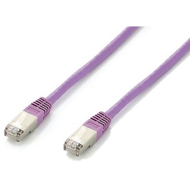 Kabel EQUIP Patchkabel Cat6A S/FTP 2xRJ45 1.00m lila-0