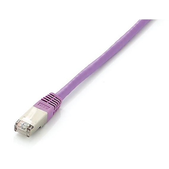 Kabel EQUIP Patchkabel Cat6A S/FTP 2xRJ45 1.00m lila-1