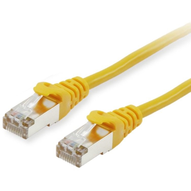 Kabel EQUIPE PATCHKABEL Cat6A S/FTP 2xRJ45 15.00m žuta boja-0