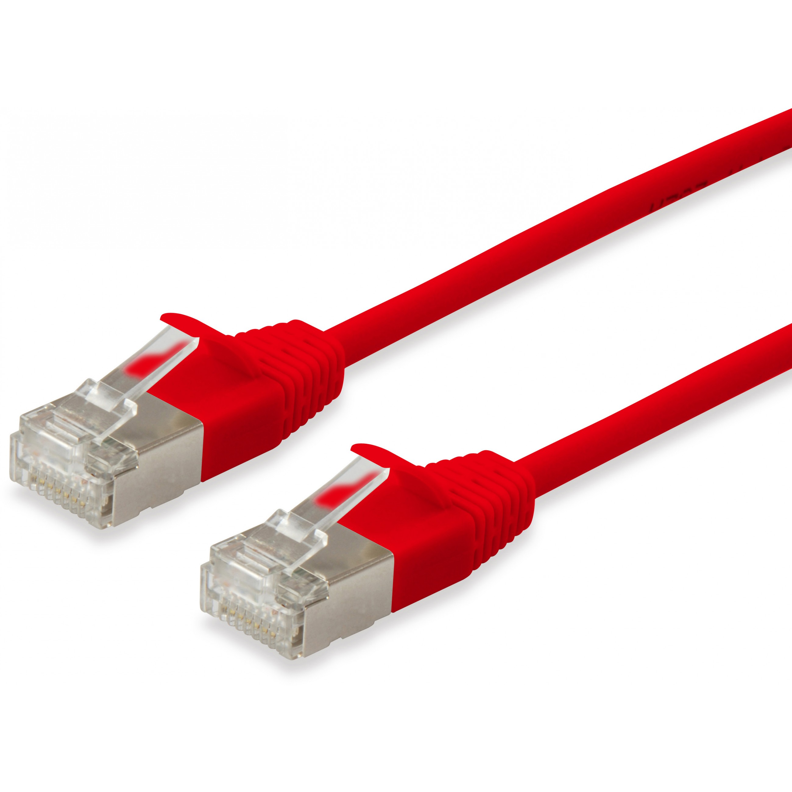 Kabel EQUIP Patchkabel Cat6A F/FTP 2xRJ45 0.50m rot Slim LSZH Polybeutel