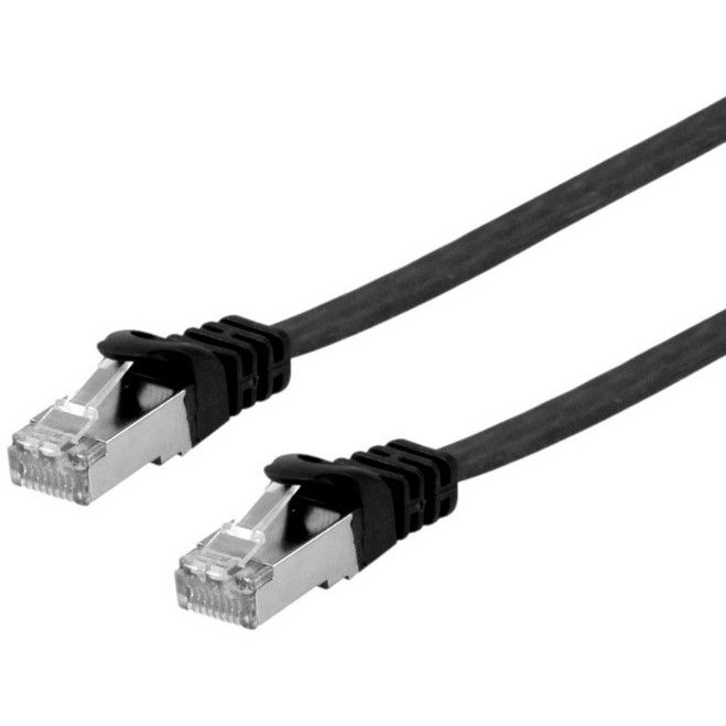 Kabel EQUIP Patchkabel Cat6A U/FTP 2xRJ45 0.50m sw Flach LSZH Polybeutel-0