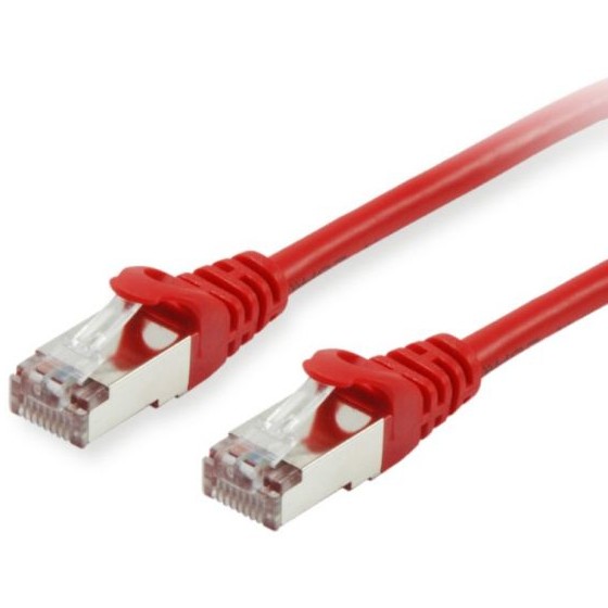 Kabel EQUIP Patchkabel Cat6A S/FTP 2xRJ45 0.15m rot LSZH Polybeutel-0