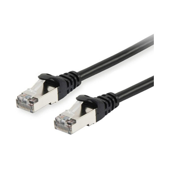 Mrežni kabel EQUIP Cat6 S/FTP (1m, crni, LSZH)-0