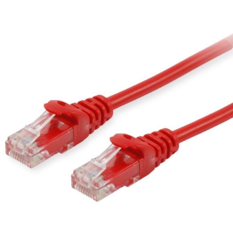 Kabel EQUIP Patchkabel Cat6A U/UTP 2xRJ45 1.00m rot LSZH Polybeutel-1