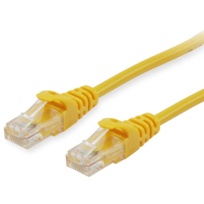 Kabel EQUIP Patchkabel Cat6A U/UTP 2xRJ45 0.15m žuti-0