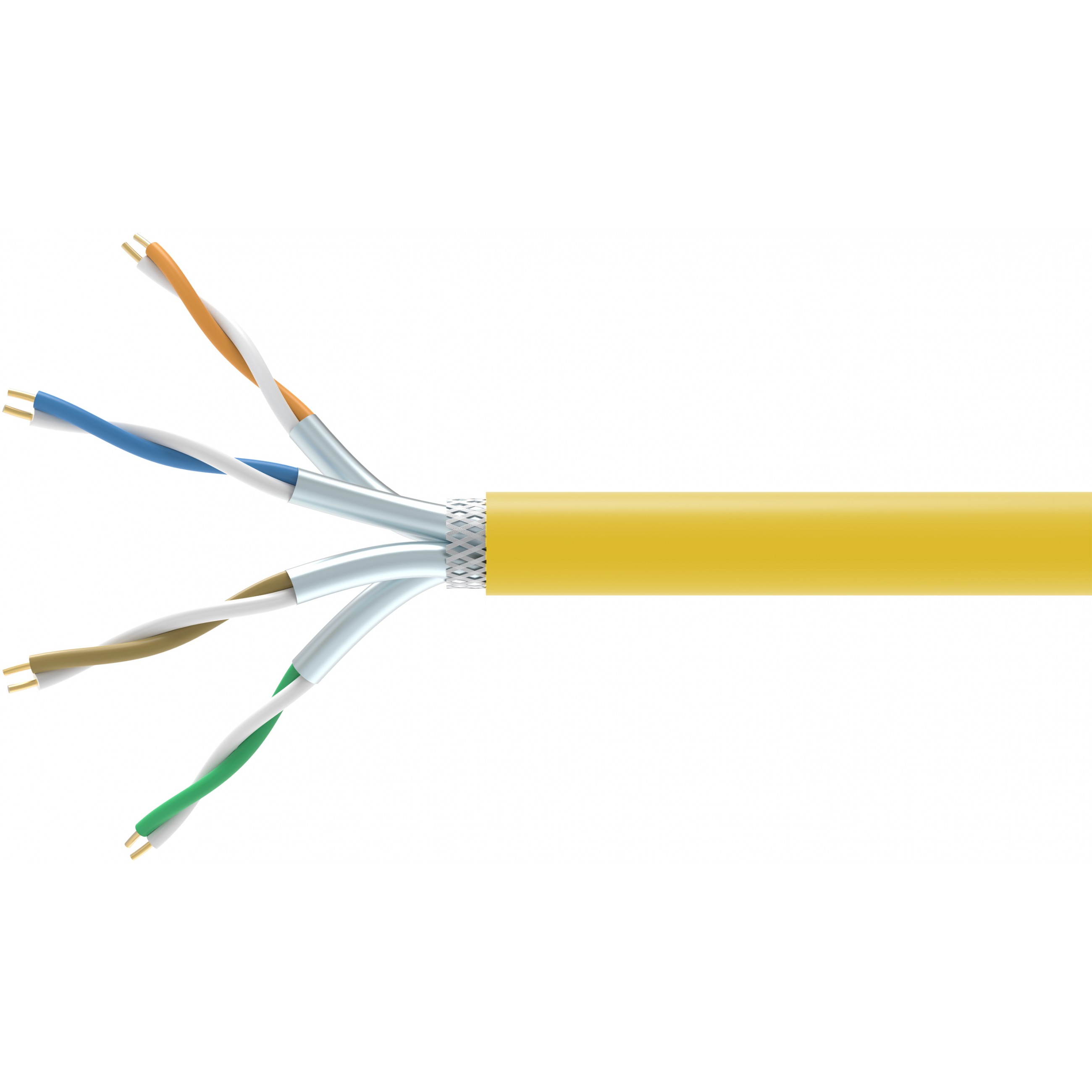 Kabel EQUIP Instal.Kab Cat7A S/FTP 1000.00m žuti Sim. LSZH-0