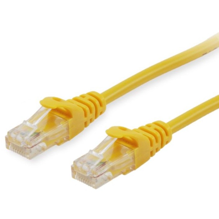 Kabel EQUIP Patchkabel Cat6 U/UTP 2xRJ45 0.50m žuti-0