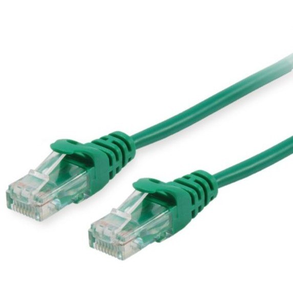 Kabel EQUIP Patchkabel Cat6 U/UTP 2xRJ45 0.15m zelena boja
