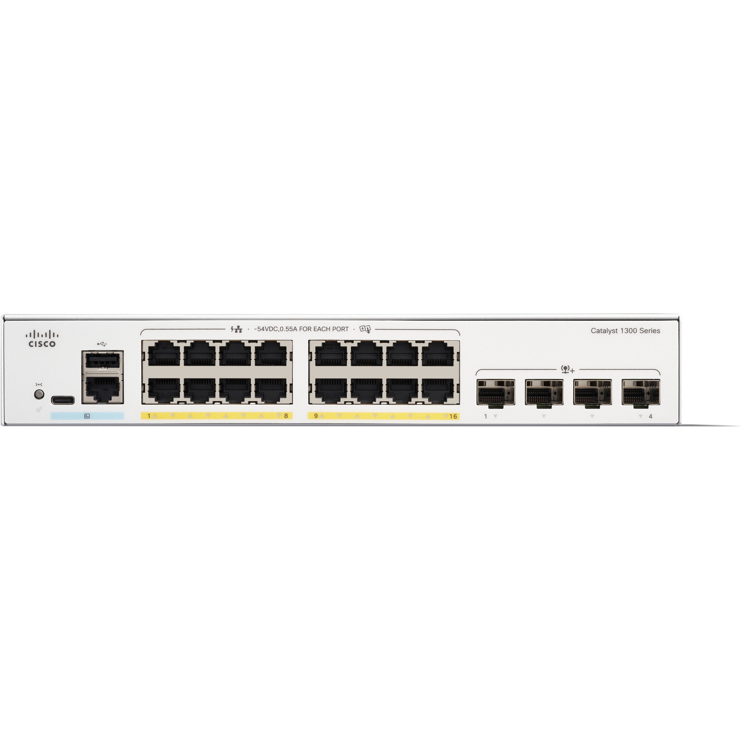 Switch Cisco CATALYST 1300 16-PORT GE POE-1