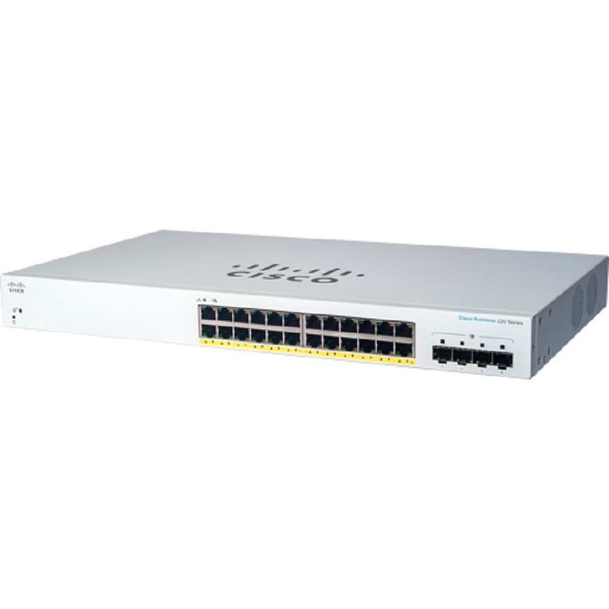 Switch Cisco CBS220 SMART 24-PORT GE POE