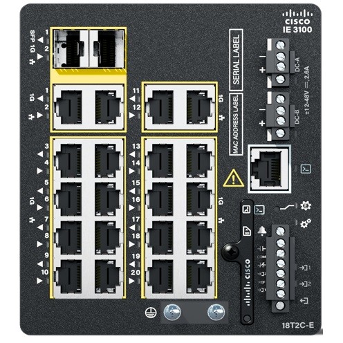 Switch Cisco IE3100 W/18GE COPPER 2GE COMBO