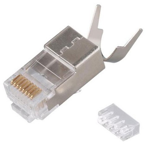 Kabel EQUIP Stecker Cat.8 RJ45 geschirmt 50er Set sivi