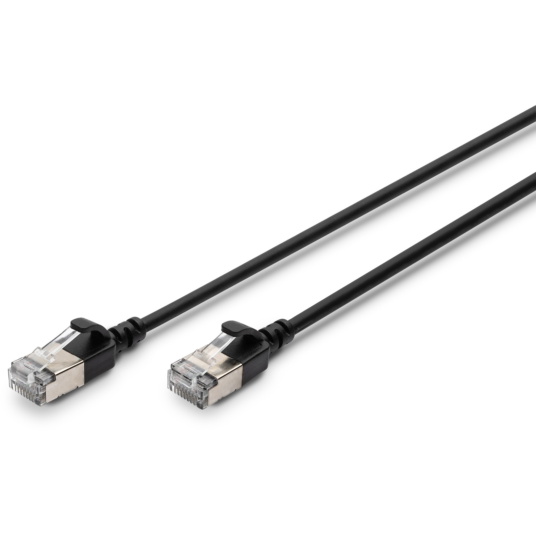 Kabel DIGITUS Patchkabel CAT 6A F/FTP Slim 0,50m crna boja